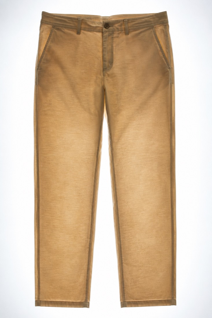 Stretch Chino Office photographed against a backlight so the opacity of the cloth is visible.